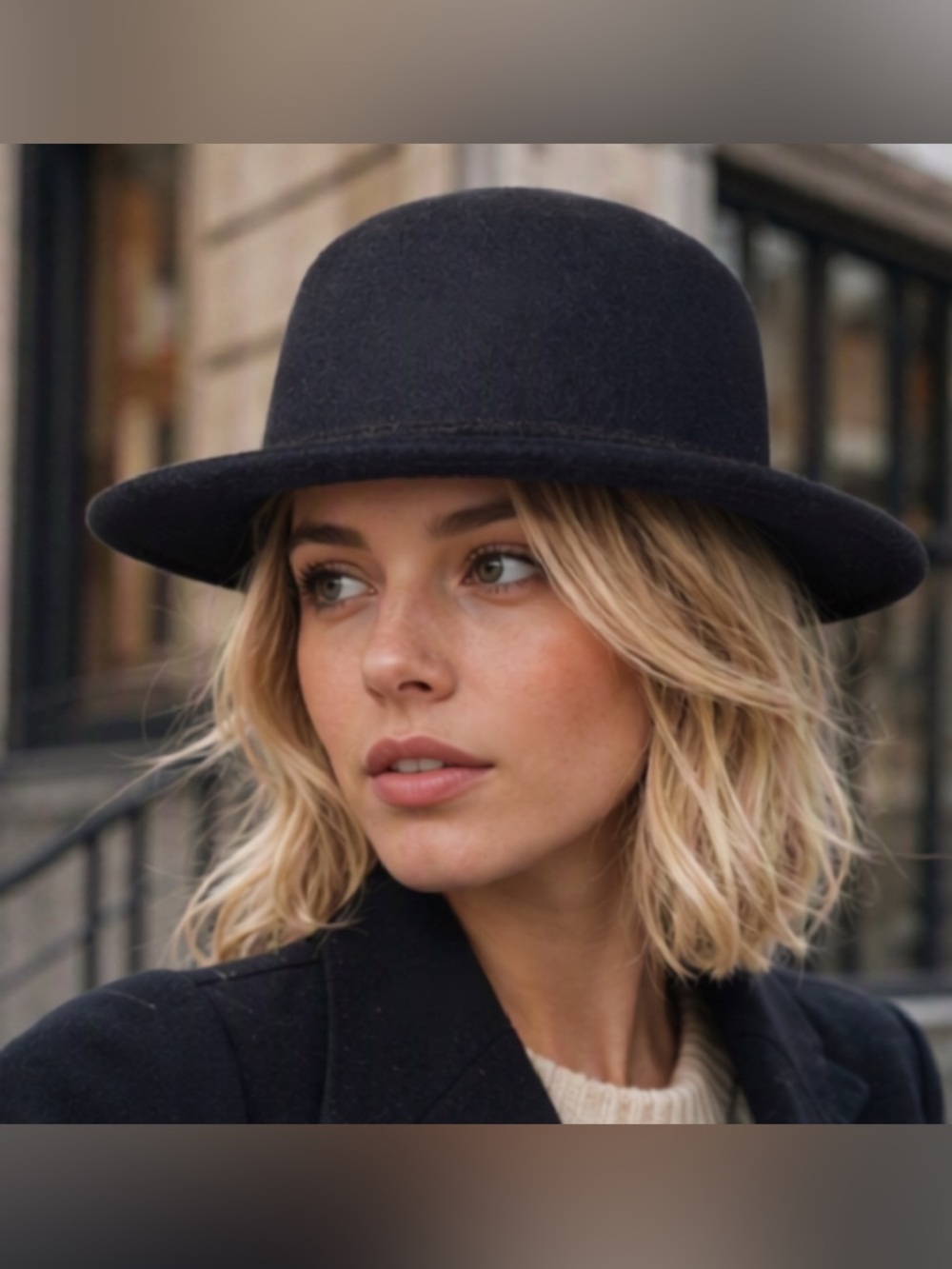 𝅺🌷 Talula🌷 Black Wool Hat